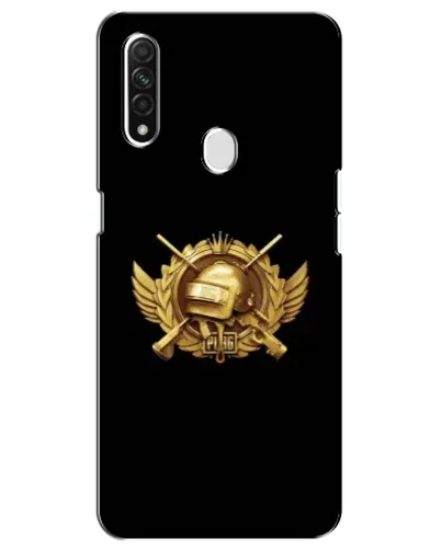 Чехол для OPPO A31 с картинкой «PUBG — оранжевый градиент»