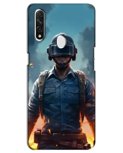 Чехол для OPPO A31 с картинкой «PUBG — реалистичный герой»