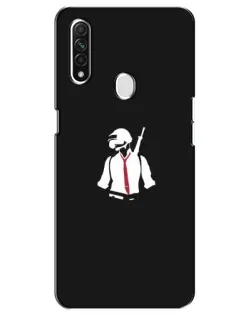 Чехол для OPPO A31 с картинкой «PUBG — силуэт воина» Чехол для OPPO A31 с картинкой «PUBG — силуэт воина»