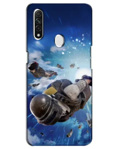 Чехол для OPPO A31 с картинкой «Десант PUBG — прыжок»