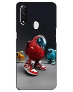 Чехол для OPPO A31 с картинкой «Among Us — 3D стиль»