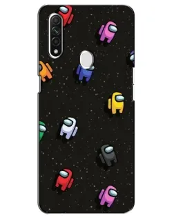 Чехол для OPPO A31 с картинкой «Космический паттерн Among Us»