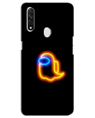 Чохол для OPPO A31 з картинкою «Among Us неонове сяйво»