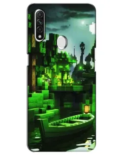 Чехол для OPPO A31 с картинкой «Minecraft лесной пейзаж»