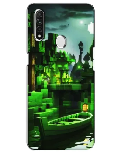 Чехол для OPPO A31 с картинкой «Minecraft лесной пейзаж»