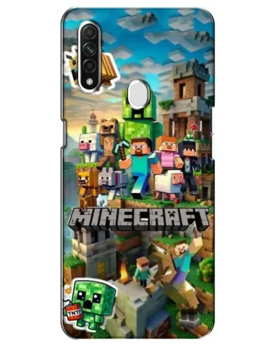 Чехол для OPPO A31 с картинкой «Замок Minecraft»