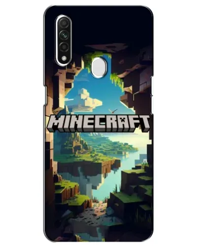 Чехол для OPPO A31 с картинкой «Пещера Майнкрафт»