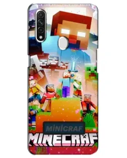 Чехол для OPPO A31 с картинкой «Minecraft герои игры»