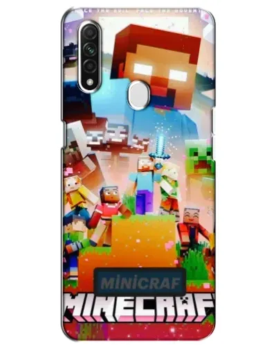 Чехол для OPPO A31 с картинкой «Minecraft герои игры»