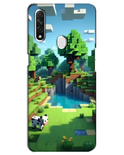 Чехол для OPPO A31 с картинкой «Minecraft летний день»
