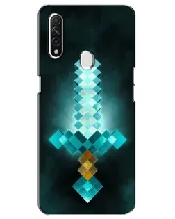 Чехол для OPPO A31 с картинкой «Алмазный меч неон»