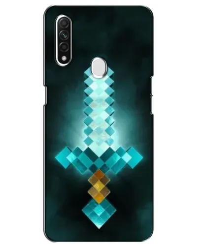 Чехол для OPPO A31 с картинкой «Алмазный меч неон»