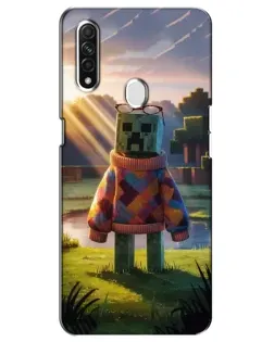 Чехол для OPPO A31 с картинкой «Крипер в свитере»