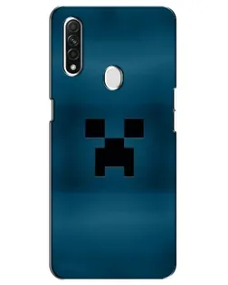 Чехол для OPPO A31 с картинкой «Крипер текстура»