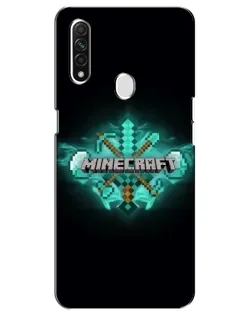 Чехол для OPPO A31 с картинкой «Minecraft Diamond лого»