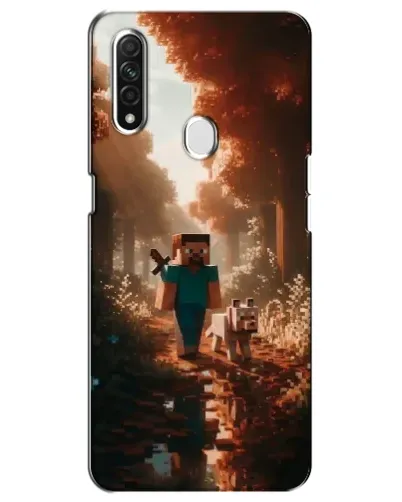 Чехол для OPPO A31 с картинкой «Стив в лесу»