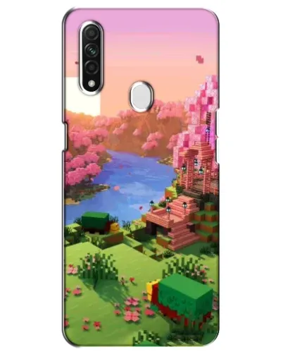 Чехол для OPPO A31 с картинкой «Розовое дерево Minecraft»