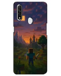 Чехол для OPPO A31 с картинкой «Стив у башни»