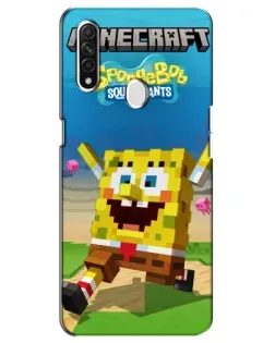 Чохол для OPPO A31 з картинкою «Губка Боб Minecraft» Чохол для OPPO A31 з картинкою «Губка Боб Minecraft»