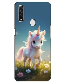 Чехол для OPPO A31 с картинкой «Единорог на поляне» Чехол для OPPO A31 с картинкой «Единорог на поляне»