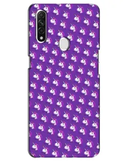 Чехол для OPPO A31 с картинкой «Единороги на фиолетовом»