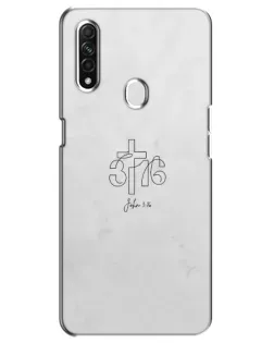 Чехол для OPPO A31 с картинкой «Иоанна 3:16 Крест» Чехол для OPPO A31 с картинкой «Иоанна 3:16 Крест»