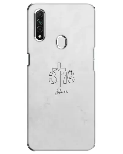 Чехол для OPPO A31 с картинкой «Иоанна 3:16 Крест»