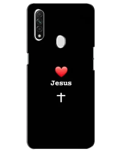 Чехол для OPPO A31 с картинкой «Сердце - Jesus»