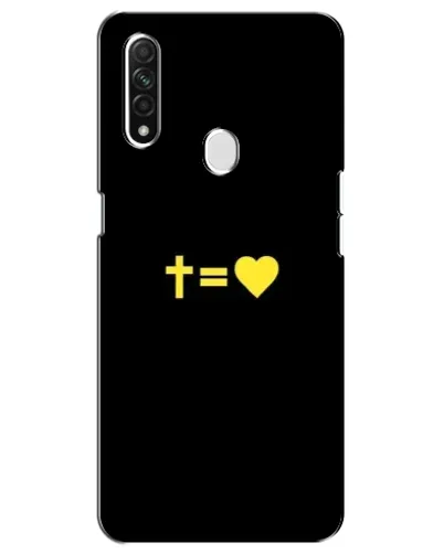 Чехол для OPPO A31 с картинкой «Сердце и Крест»