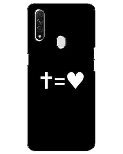 Чехол для OPPO A31 с картинкой «Крест и Сердце»