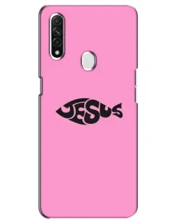 Чехол для OPPO A31 с картинкой «Розовый символ  Jesus»