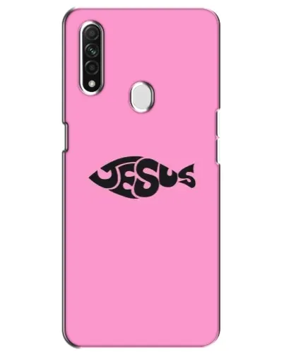Чехол для OPPO A31 с картинкой «Розовый символ  Jesus»