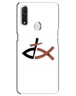 Чехол для OPPO A31 с картинкой «Рыба и крест»