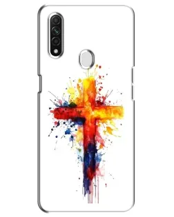 Чехол для OPPO A31 с картинкой «Акварельный крест»