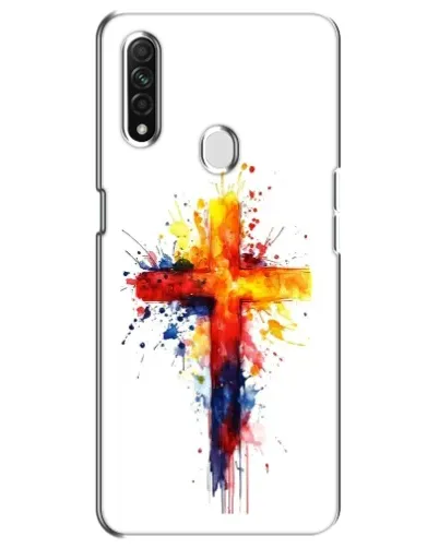 Чехол для OPPO A31 с картинкой «Акварельный крест»
