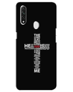 Чехол для OPPO A31 с картинкой «Текстовый крест»