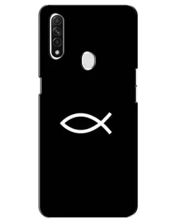 Чехол для OPPO A31 с картинкой «Символ рыбы Jesus»