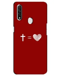 Чехол для OPPO A31 с картинкой «Уравнение любви»
