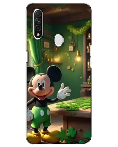 Чехол для OPPO A31 с картинкой «Микки в мастерской»