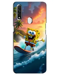 Чохол для OPPO A31 з картинкою «Губка Боб серфінгіст»