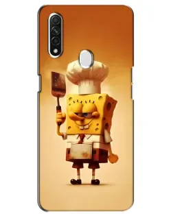 Чохол для OPPO A31 з картинкою «Губка Боб кухар»