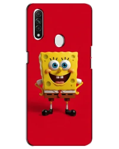 Чохол для OPPO A31 з картинкою «Спанч Боб на червоному»