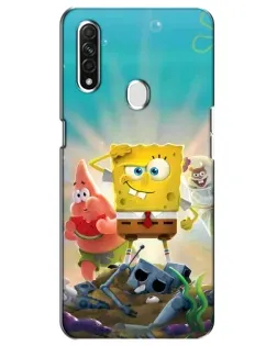 Чохол для OPPO A31 з картинкою «Спанч Боб переможець»