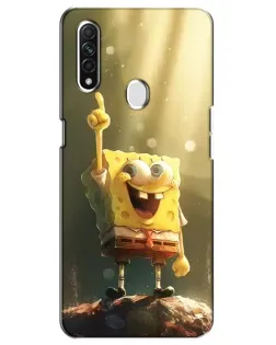 Чохол для OPPO A31 з картинкою «Сяючий Спанч Боб»