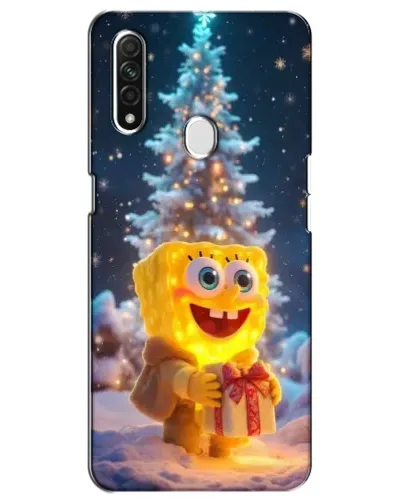 Чохол для OPPO A31 з картинкою «Різдвяний Спанч Боб»