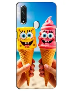 Чохол для OPPO A31 з картинкою «Спанч Боб морозиво»