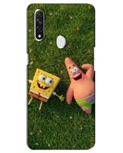 Чехол для OPPO A31 с картинкой «Друзья на лужайке»