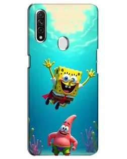 Чехол для OPPO A31 с картинкой «Спанч Боб под водой»