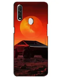 Чохол для OPPO A31 з картинкою «Cybertruck на Марсі»