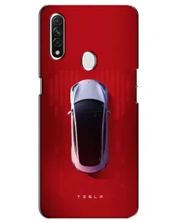 Чохол для OPPO A31 з картинкою «Tesla Top View»